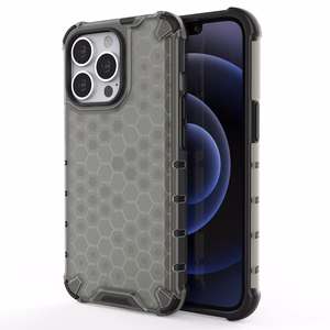 Honeycomb Asia panssari kansi TPU puskuri iPhone 13 Pro musta
