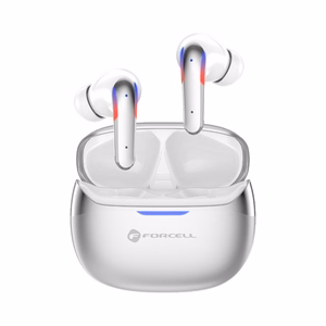 Forcell F-Audio Pulse Pro ANC + ENC TWS wireless earbuds – silver