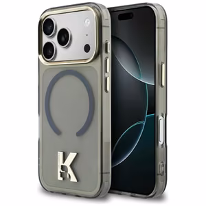 Karl Lagerfeld IML K Head Logo MagSafe Suojakuori iPhone 17 Pro:lle - Musta