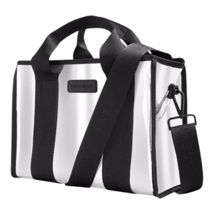 Case-Mate Mini Travel Tote Bag vettä hylkivä matkaolkalaukku, Silver Chrome
