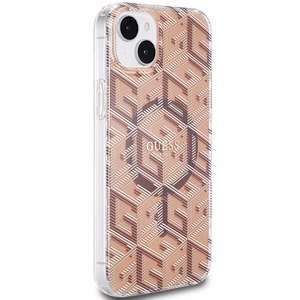 Guess IML GCube MagSafe Suojakuori iPhone 15 Plus / 14 Plus:lle - ruskea