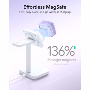 ESR Pulse HaloLock MagSafe  Apple AirPods 4 / 5 kuori, violetti