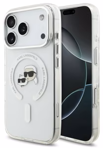 Case Karl Lagerfeld IML K&CH Heads Metal Frame MagSafe Apple iPhone 17 Pro