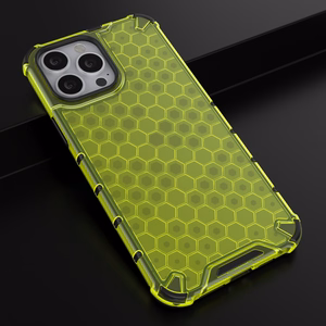 Honeycomb Asia panssari kansi TPU puskuri iPhone 13 Pro Max vihreä