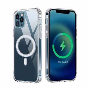 Anti Shock 1,5 mm Mag suojakuori iPhone 13 Pro Max 6,7:lle läpinäkyvä iso reikä