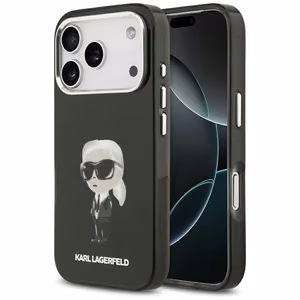 Karl Lagerfeld IML Aquarelle Karl & Logo MagSafe Suojakuori iPhone 17 Pro:lle - musta