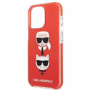 Karl Lagerfeld Karl&Choupette Head Case iPhone 13 Pro / iPhone 13 - punainen
