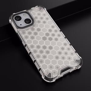 Honeycomb Asia panssari kansi TPU puskuri iPhone 13 mini läpinäkyvästä