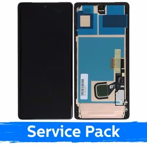 LCD-näyttö yhteensopiva Google Pixel 7 Pro musta kehyksellä (Service Pack)