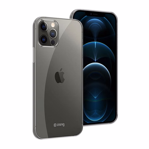 Crong Crystal Slim suojakuori laitteelle iPhone 12 Pro Max, läpinäkyvä