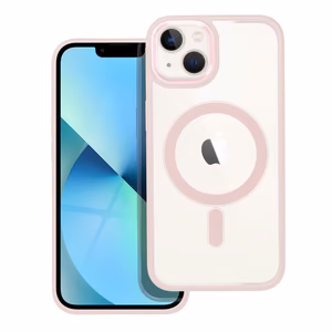 Suojakuori iPhone 13:lle Color Edge Mag Cover yhteensopiva MagSafe vaaleanpunainen