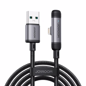 Joyroom S-A56 EnjoyX Series 90° USB-A - Lightning 3A kaapeli 1.2m - musta