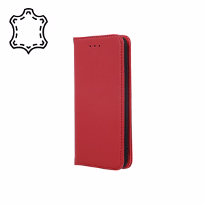 Genuine Leather Smart Pro iPhone 17 Pro 6,3:lle tummanpunainen