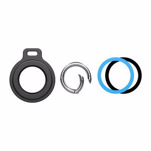 Cases with spring clips for Apple AirTag, 2 pcs. – black