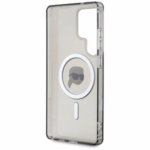 Karl Lagerfeld Suojakuori Samsung S25 Ultralle KLHMS25LHLSKIK (Magneettinen IML Metal K. Heads) Musta