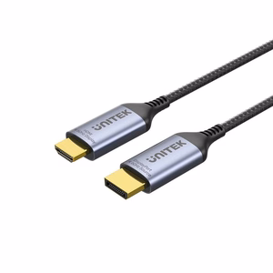 UNITEK kaapeli DisplayPort 1.4 - HDMI 2.1, 8K, 1,8 m