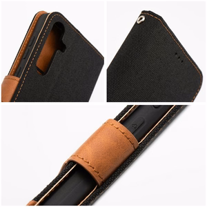 Läppäsuojakuori Samsung A15 4G / A15 5G -lle Jeans Book musta