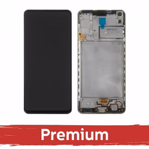 LCD Display Compatible with Samsung A217 A21s black with frame OEM