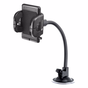 Autopidike puhelimelle Forcell F-Grip Regular 27 cm tuulilasiin / kojelautaan / tuuletusaukkoon musta