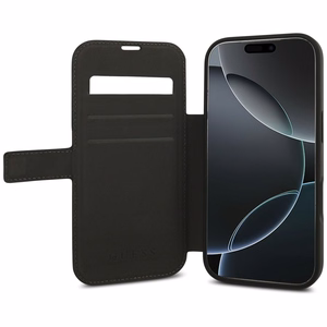 Guess Book 4G Metal Logo -suojakuori iPhone 17 Pro - musta