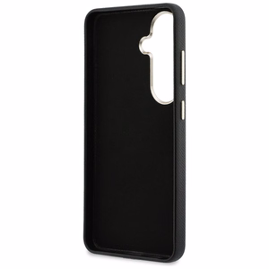 Guess suojakuori Grained Big 4G Metal Logo Samsung Galaxy S26:lle musta