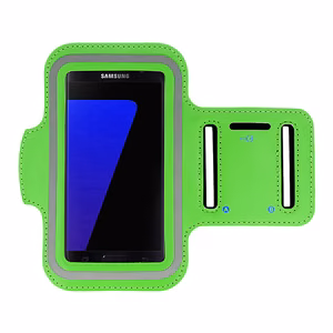 Armband SLIM Type 1 Suojakuori iPhone 13/13 Pro/14/14 Pro/15/15 Pro/16/16 Pro / Samsung Galaxy S21/S22/S23/S24:lle (5,5 tuumaa) - vihreä