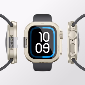 AmazingThing Titan Pro Metallisuojakuori Apple Watch 11 46mm Alumiini - Titaani