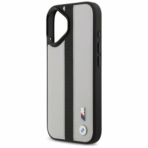 BMW M Perforated Stripe Logo MagSafe Suojakuori iPhone 17:lle - Harmaa