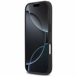 Mercedes Nahkainen Laurel Leaves MagSafe Suojakuori iPhone 17:lle - musta