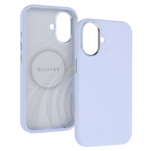 Liavec Silky suojakuori metallisella kamerakehyksellä Iphone 17 -puhelimelle sininen