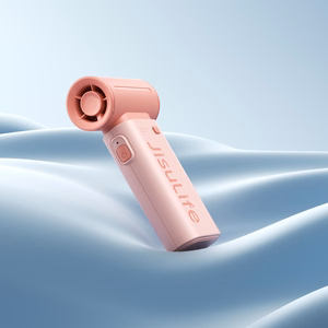 Jisulife Life9 3600 mAh kannettava USB-käsituuletin ja minipuhallin, vaaleanpunainen