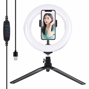 Puluz jalustakiinnike 20 cm LED-renkaalla vlogaukseen
