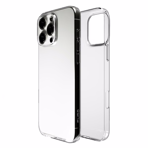 Puro 03 Nude Silikoninen Suojakuori iPhone 16 Pro Maxille - läpinäkyvä