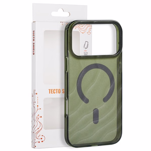 Tecto Shield Desert Mag -suojakuori mallille iPhone 17 Pro Max 6,9" / iPhone 18 Pro Max 6,9", tumman oliivinvihreä