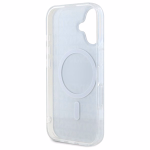DKNY Repeat Texture Pattern Stripe Suojakuori iPhone 16:lle - musta