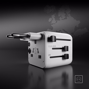 SBS TEADAPTUNI universal travel adapter - white