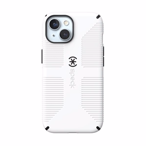 Speck Candyshell Grip MagSafe - Suojakuori iPhone 17e / 16e / 15 / 14 / 13 (valkoinen / musta)