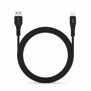 Kaapeli USB A - Lightning Forcell F-Energy 2,4A 12W Silikoninen 1 m C343 musta