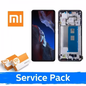 LCD-näyttö, yhteensopiva Xiaomi Poco F5 5G kanssa, kehyksellä / sininen / (Service Pack)