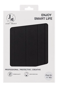 Musta JM-suojakuori iPad Air 11" (M3) -mallille
