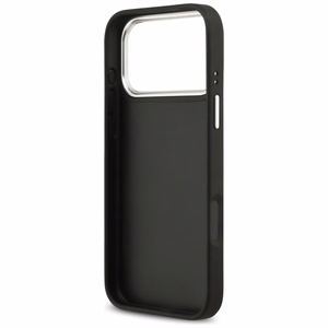 Guess Grained Big 4G Classic Logo Suojakuori iPhone 17 Pro Max:lle - Musta