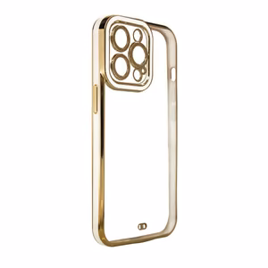 Muoti Asia Cover Xiaomi Redmi Note 11 Pro Gold Frame Gel Cover Valkoinen