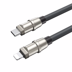 BWOO hihnakaapeli USB-C - Lightning 1.2m 27W hihnalla