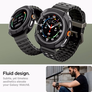 Spigen Liquid Air Suojakuori Samsung Galaxy Watch 8 Classic 46mm:lle - Musta
