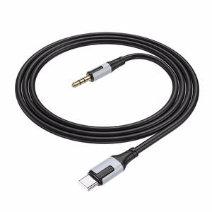 Borofone BL19 äänikaapeli USB-C - 3,5 mm musta
