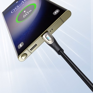 Joyroom Star-Light Series SA27-CC5 USB-C / USB-C kaapeli 100W 1.2m - musta