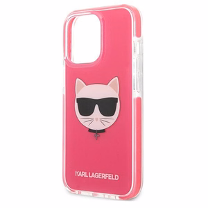 Karl Lagerfeld KLHCP13LTPECPI iPhone 13 Pro / 13 6.1" kovakuori fuksia Choupette Head