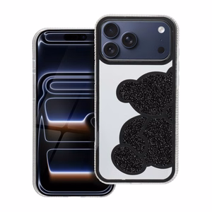 Suojakuori iPhone 17 PRO MAX:lle Teddy Bear musta