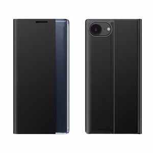 New Sleep Case iPhone 16e / 17e:lle läpällä ja jalustalla - musta