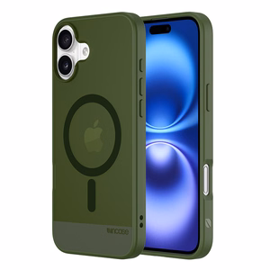 Incase Slim Case -suojakuori MagSafe-tuella iPhone 16 Plus -puhelimelle, Highland Green
